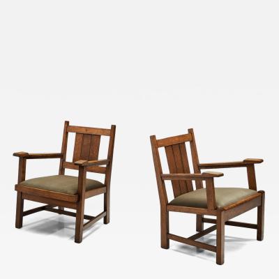 Cornelis van der Sluys Pair of Armchairs by Cornelis van der Sluys The Netherlands 1920s