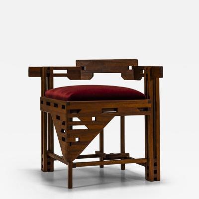 Corner Chair in Art Deco Style