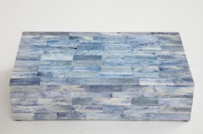 Cornflower Blue Bone Tile Box