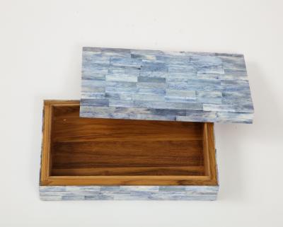 Cornflower Blue Bone Tile Box