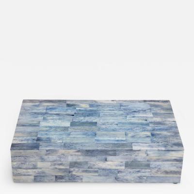 Cornflower Blue Bone Tile Box