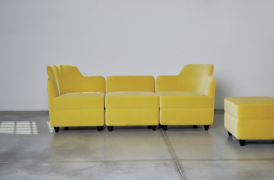 Corrado Corradi Dell Acqua Angolo Ottoman with Backrest by Corrado Corradi Dell Acqua