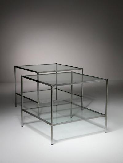 Corrado Corradi Dell Acqua Pair of Montecarlo Side Tables by Corrado Corradi dellAcqua for Azucena