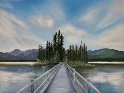 Corrinne Wolcoski Spring Melt Pyramid Island