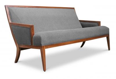 Costantini Design Belgrano Contemporary Rosewood Settee Customizable