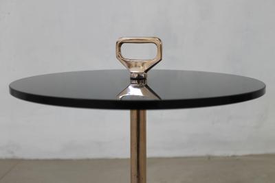 Costantini Design Bellance Occasional Cigarette Table in Cast Bronze and Glass