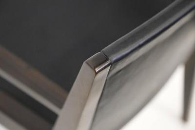 Costantini Design Giovanni Armchair in Argentine Rosewood and Wrapped Leather