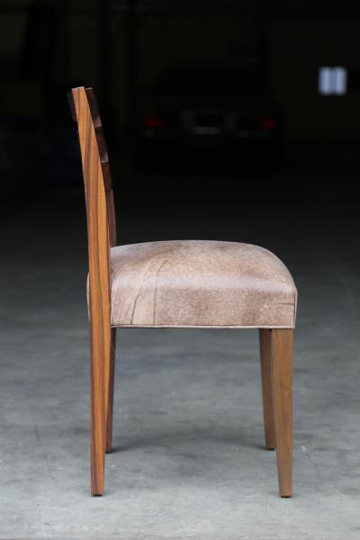 Costantini Design Renzo Contemporary Argentine Rosewood and Leather Side Chair from Costantini
