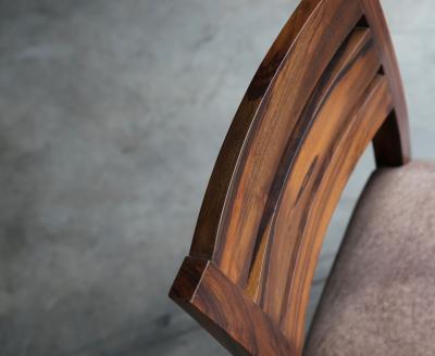 Costantini Design Renzo Contemporary Argentine Rosewood and Leather Side Chair from Costantini