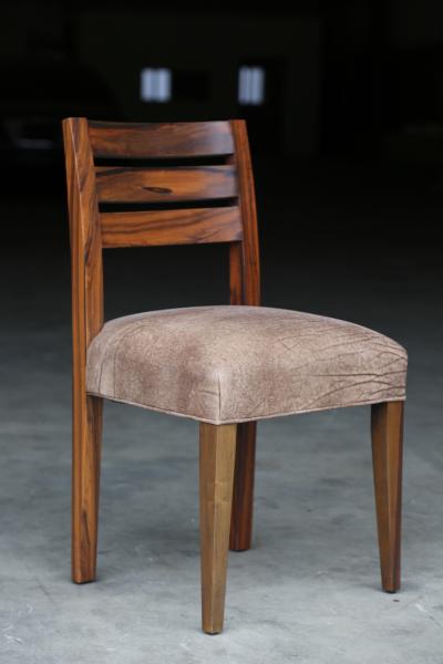 Costantini Design Renzo Contemporary Argentine Rosewood and Leather Side Chair from Costantini