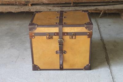 Costantini Design Sancia Campaign Style Custom Trunk in Parchment