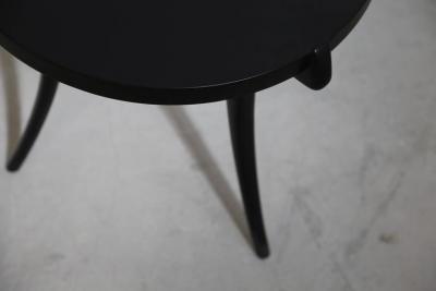 Costantini Design Uccello Ebonized Wood Sabre Leg Side Table