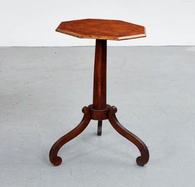 Country Regency Burl Table
