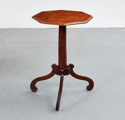 Country Regency Burl Table