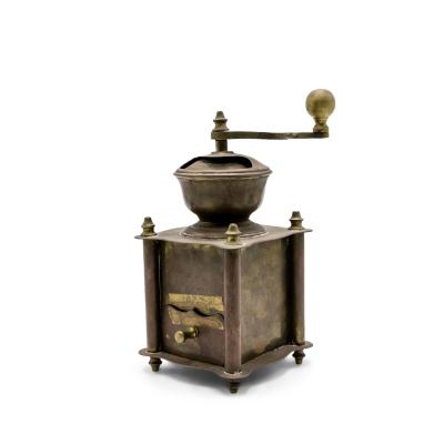 Country Small Brass Coffee Grinder