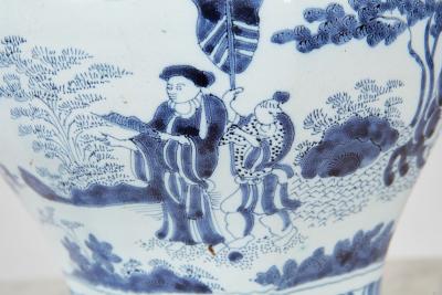 Covered Delft Jar