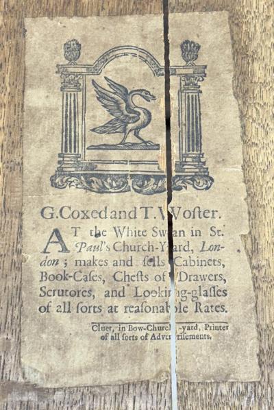 Coxed and Woster George I Burr Maple Secretaire Chest and Cabinet