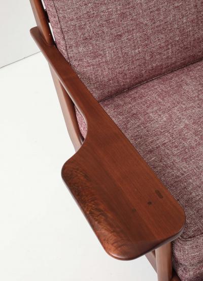 Craftsman Inspired Contemporary Chair and Ottoman by Swaine New York