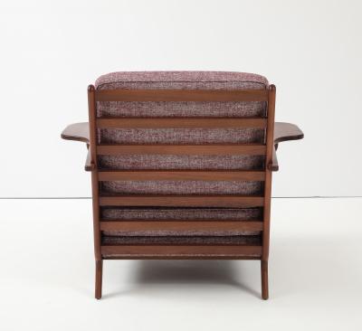 Craftsman Inspired Contemporary Chair and Ottoman by Swaine New York