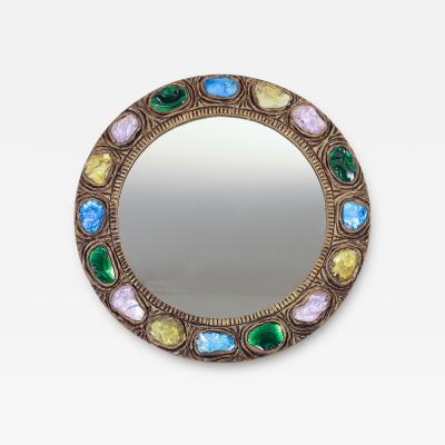 Creaciones Gobesso Multi colored round Mirror