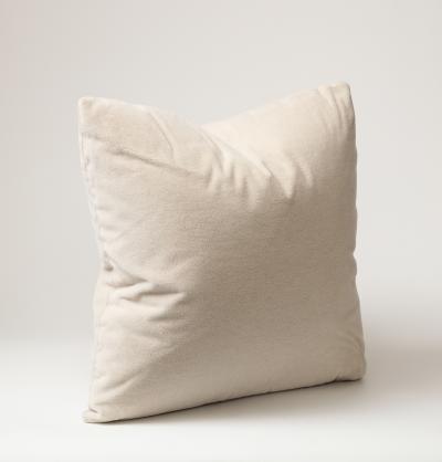 Cream Mohair 21 Square Pillow