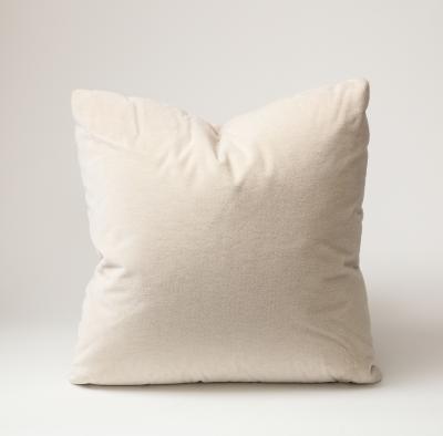 Cream Mohair 21 Square Pillow