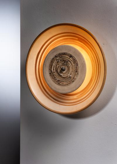 Cream colored ceramic wall lamp Denmark