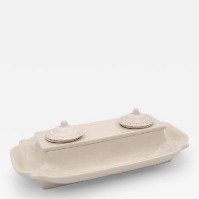 Creamware Inkwell England circa 1880