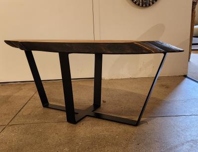 Creation Therrier Live Edge Red Cedar Wood Slab Coffee Table