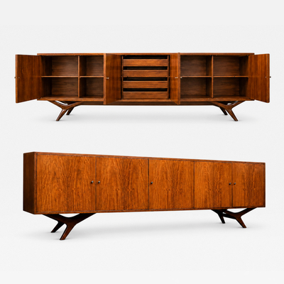Credenza in Solid Cavi na Hardwood by Forma Brazilian Modern Brazil 1960s
