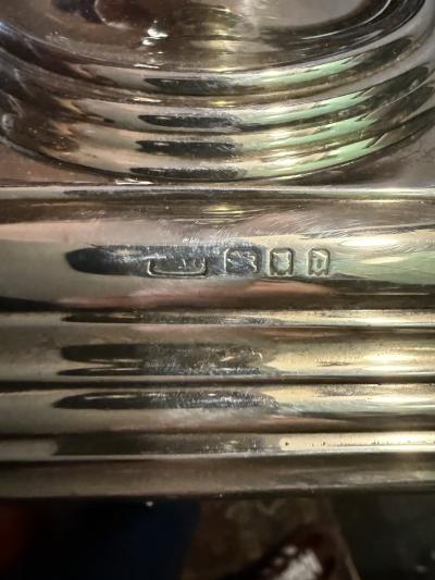 Crichton Brothers A set of 4 sterling silver English candlesticks Crichton Brothers