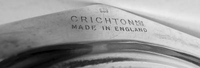 Crichton Brothers Pair of English Modern Classical Sterling Silver 3 Light Candelabra