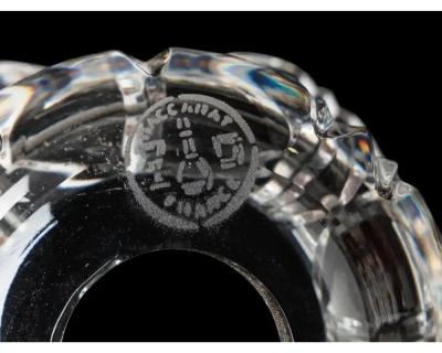 Cristalleries De Baccarat a Large Pair of French Cut Crystal Tsarine Torcheres