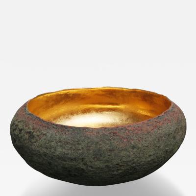 Cristina Salusti Ceramic and Gold Bowl by Cristina Salusti