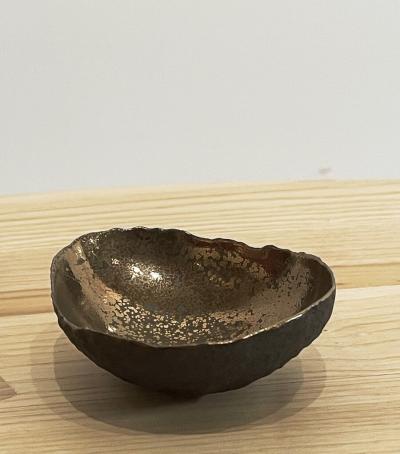 Cristina Salusti Vessel with bronze textured glaze 2023