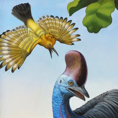 Cristina Vergano Cristina Vergano Painting Laws of Attraction IX Oil on Wood 2013