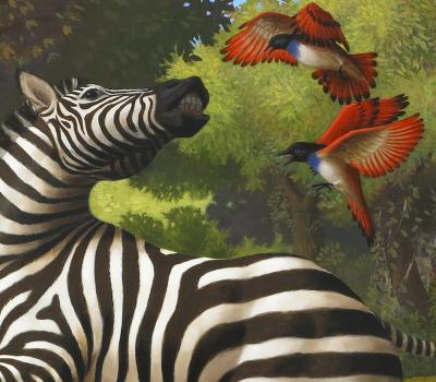 Cristina Vergano Cristina Vergano Painting Laws of Attraction LVI Oil on Wood 2014