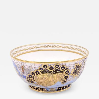 Crouching Tiger Bowl by Newhall England circa 1820