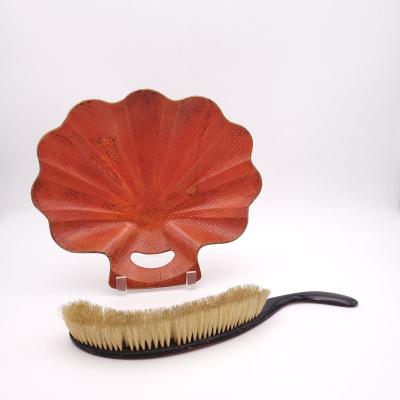 Crumber and Brush in Papier m ch in the Chinese Style 19th Century