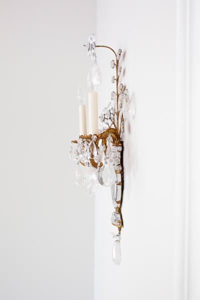 Crystal Leaf Sconce