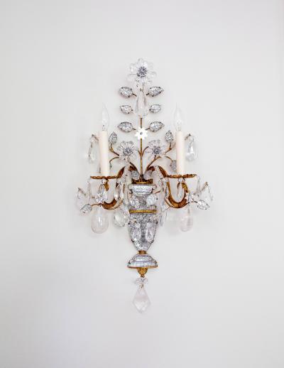 Crystal Leaf Sconce