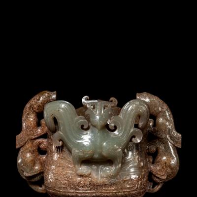 Cup with Feline Design Qing Period