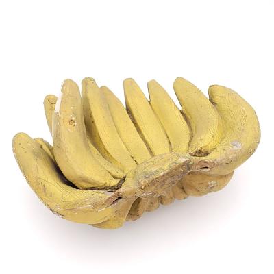 Curious Old Grocery Prop of Carved and Painted Bananas