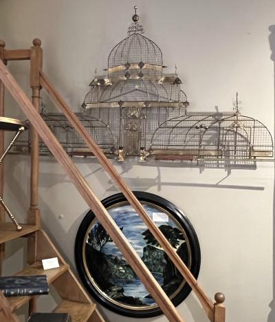 Curtis Jer 1960s Curtis Jer San Francisco Conservatory of Flowers Metal art Wall Sculpture