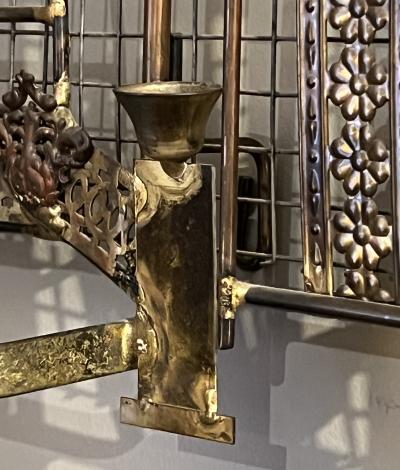 Curtis Jer 1960s Curtis Jer San Francisco Conservatory of Flowers Metal art Wall Sculpture