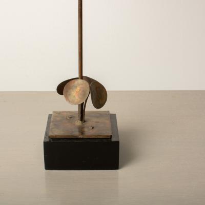 Curtis Jer A topiary sculpture in the manner of C Jere in patinated brass and copper