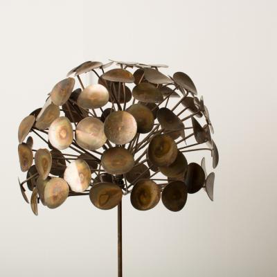 Curtis Jer A topiary sculpture in the manner of C Jere in patinated brass and copper