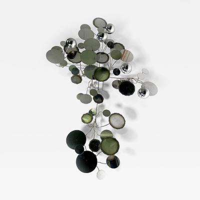 Curtis Jer American Modern Chrome Wall Sculpture Curtis Jere
