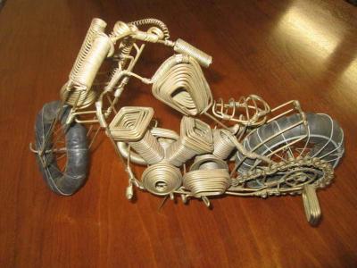 Curtis Jer Awesome C Jere Mid Century Modern Style Wire Mototcycle Metal Sculpture
