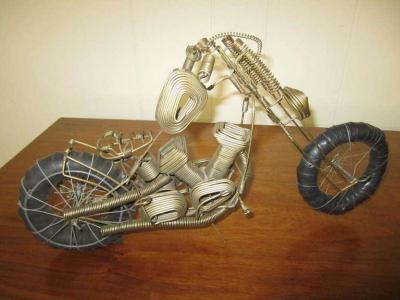 Curtis Jer Awesome C Jere Mid Century Modern Style Wire Mototcycle Metal Sculpture